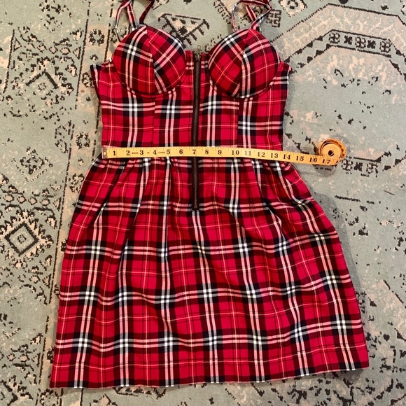Hot Topic red plaid dress - Picture 5 of 6